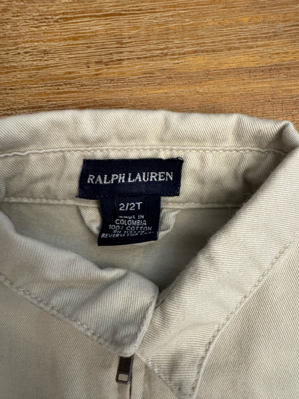 Ralph Lauren Cream Harrington-Style Kids Jacket 2T - Picture 2 of 2